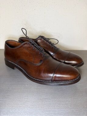 Allen Edmonds Park Avenue Black Leather Cap Toe Oxford Men's Dress Shoes 7 D